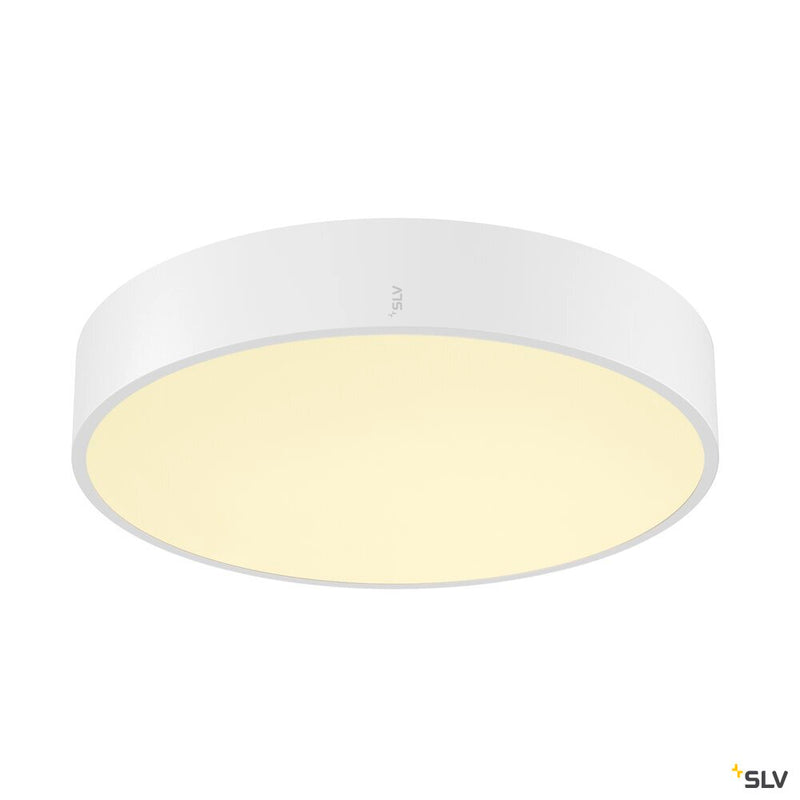SLV 1007297 MEDO® PRO 40, wall- and ceiling-mounted light, round, 3000/4000 K, 19 W, trailing-edge phase, 80°, UGR <19, white