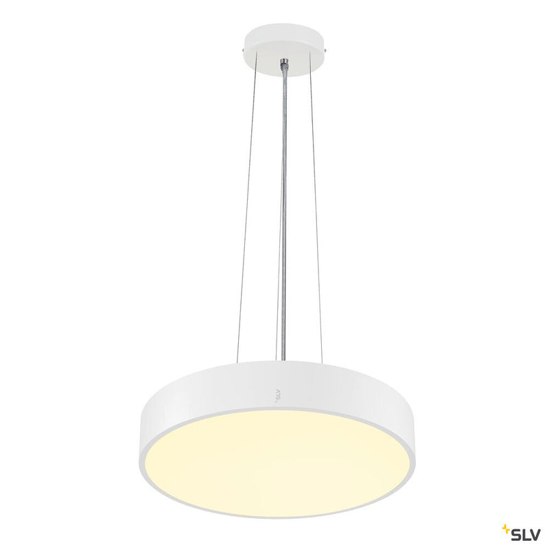 SLV 1007297 MEDO® PRO 40, wall- and ceiling-mounted light, round, 3000/4000 K, 19 W, trailing-edge phase, 80°, UGR <19, white