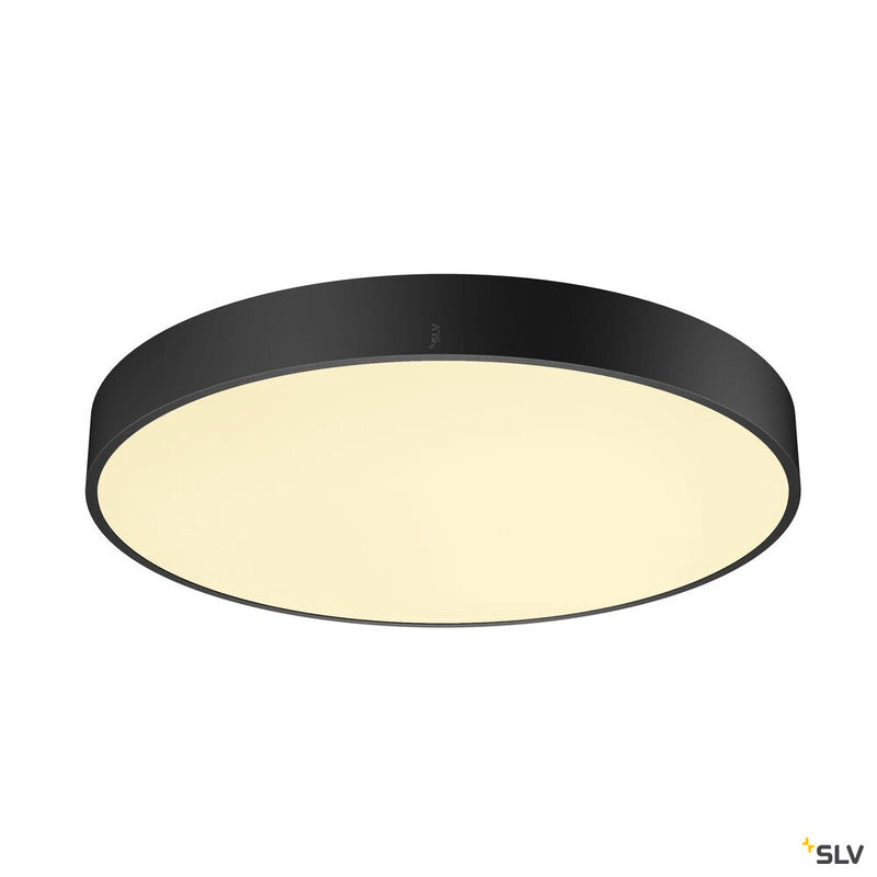 SLV 1007300 MEDO® PRO 60, wall- and ceiling-mounted light, round, 3000/4000 K, 39 W, DALI, Touch, 80°, UGR <19, black