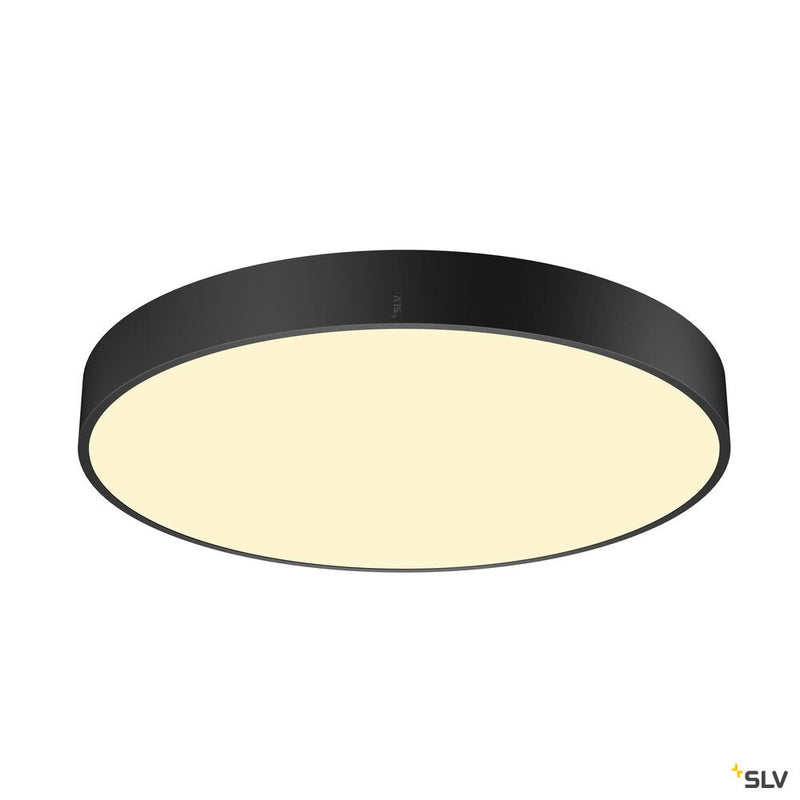 SLV 1007306 MEDO® PRO 60, wall- and ceiling-mounted light, round, 3000/4000 K, 37 W, trailing-edge phase, 110°, black