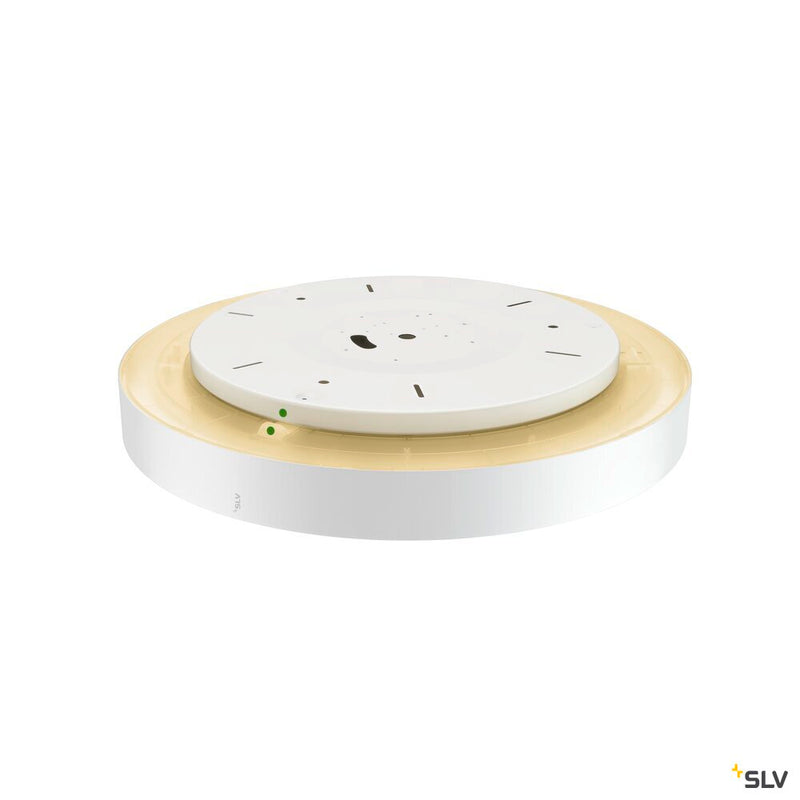 SLV 1007307 MEDO® PRO 60, wall- and ceiling-mounted light, round, 3000/4000 K, 37 W, trailing-edge phase, 110°, white