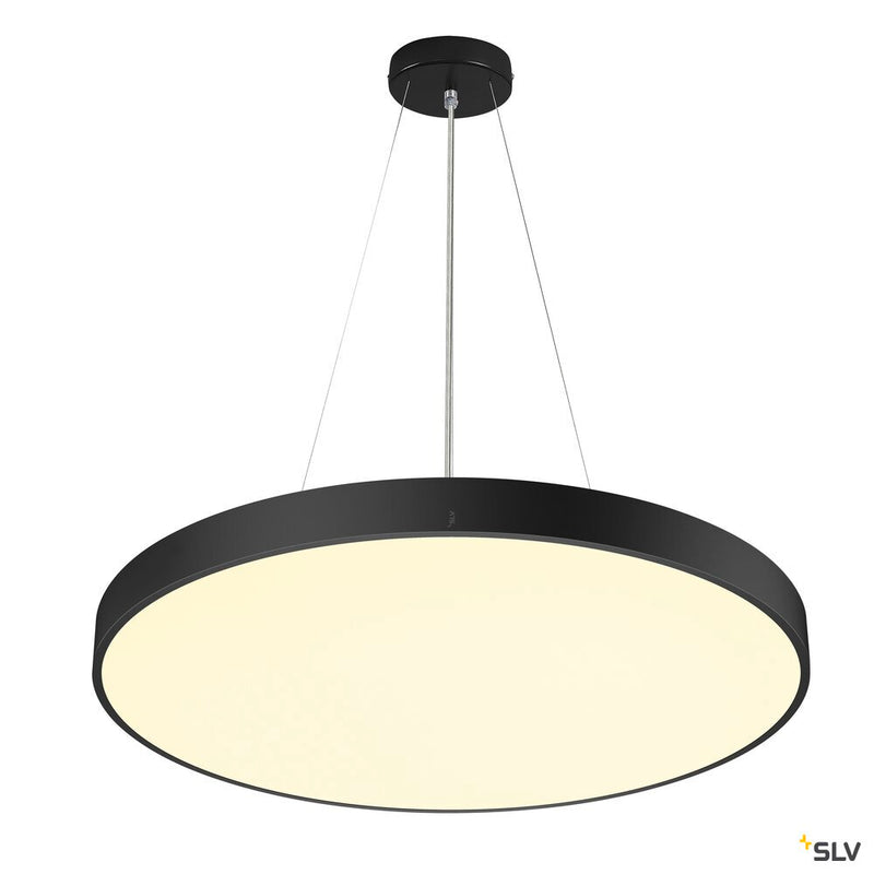 SLV 1007308 MEDO® PRO 90, ceiling-mounted light, round, 3000/4000 K, 75 W, DALI, Touch, 80°, UGR <19, black