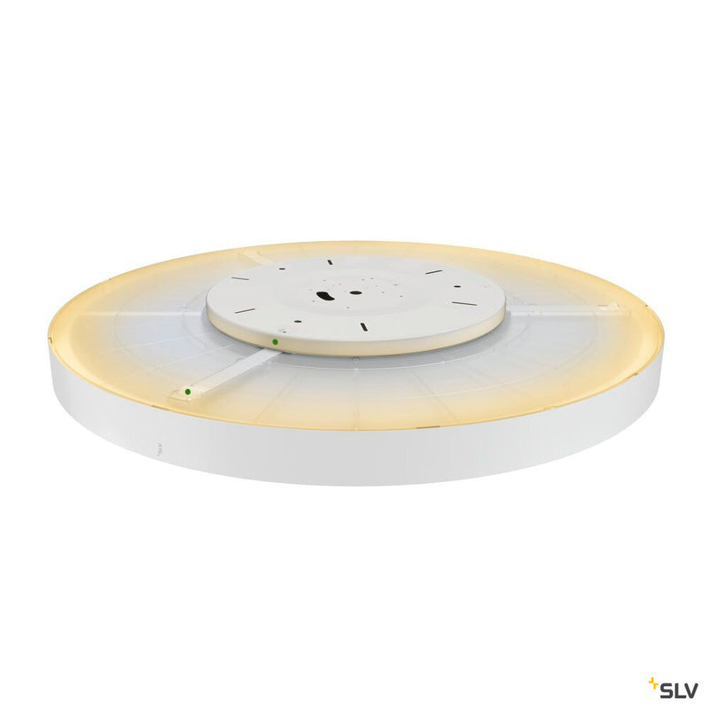 SLV 1007309 MEDO® PRO 90, ceiling-mounted light, round, 3000/4000 K, 75 W, DALI, Touch, 80°, UGR <19, white