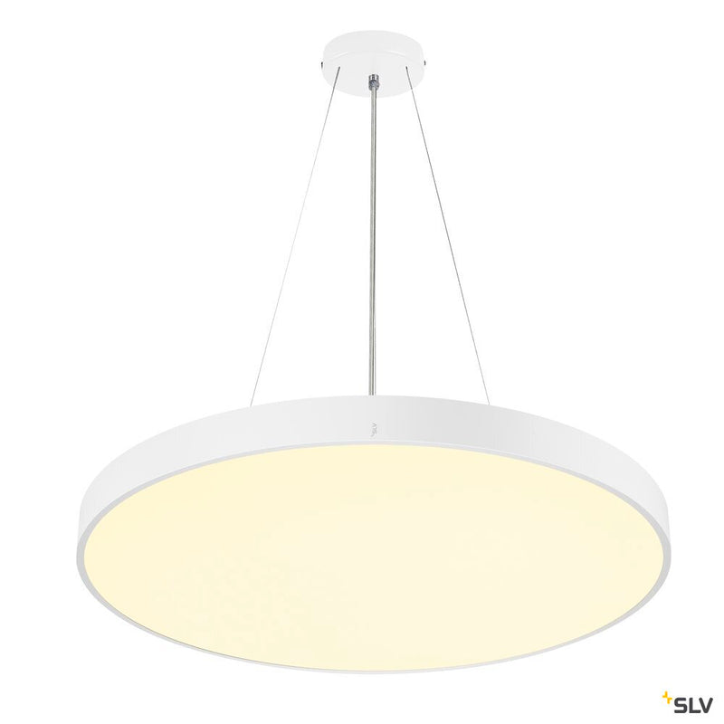 SLV 1007313 MEDO® PRO 90, ceiling-mounted light, round, 3000/4000 K, 74 W, trailing-edge phase, 80°, UGR <19, white