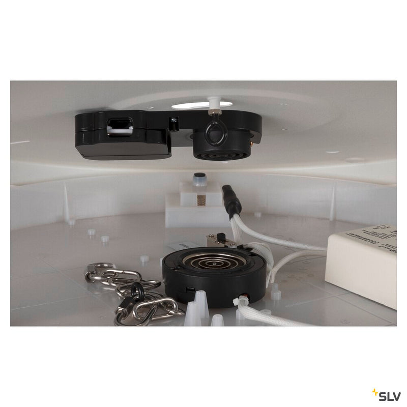 SLV 1007313 MEDO® PRO 90, ceiling-mounted light, round, 3000/4000 K, 74 W, trailing-edge phase, 80°, UGR <19, white