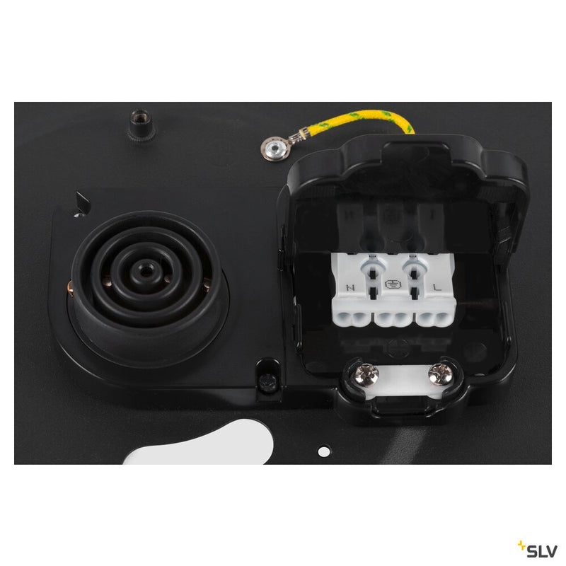 SLV 1007316 MEDO® 30, wall- and ceiling-mounted light, round, 2700/3000/4000 K, 12 W, trailing-edge phase, 110°, black