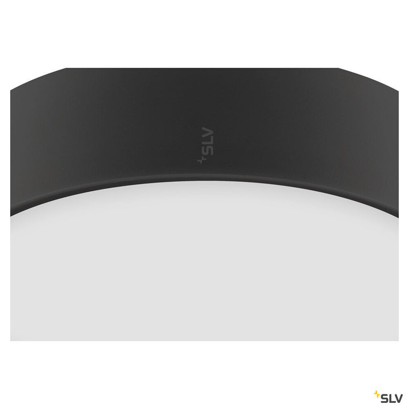 SLV 1007316 MEDO® 30, wall- and ceiling-mounted light, round, 2700/3000/4000 K, 12 W, trailing-edge phase, 110°, black