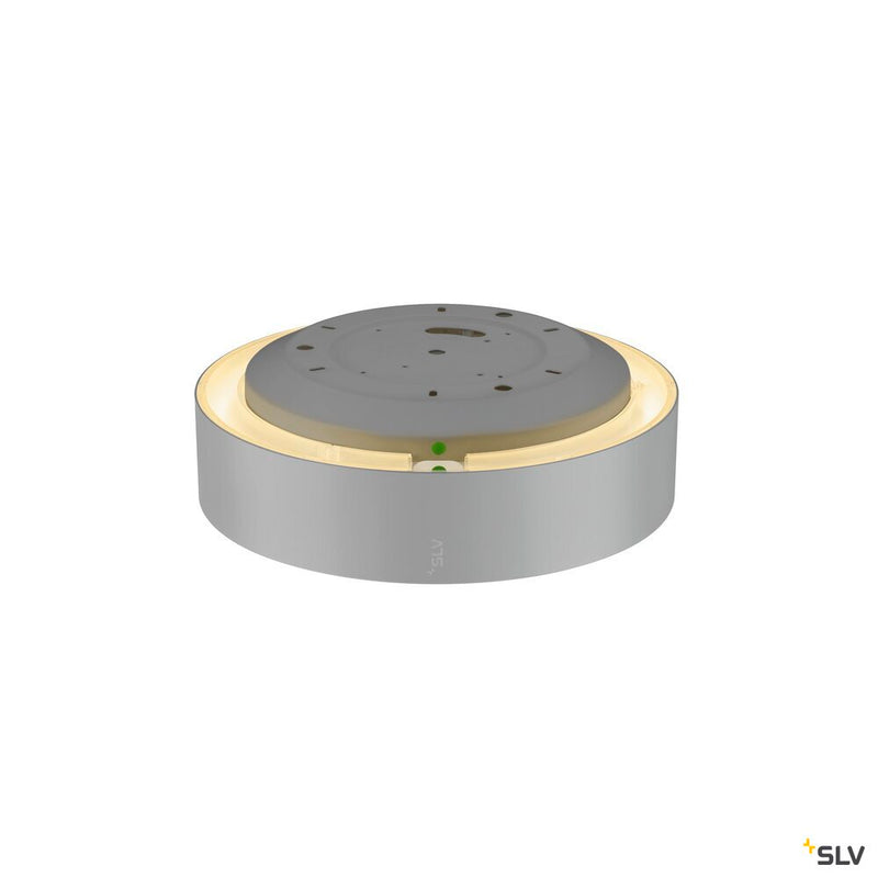 SLV 1007318 MEDO® 30, wall- and ceiling-mounted light, round, 2700/3000/4000 K, 12 W, trailing-edge phase, 110°, grey