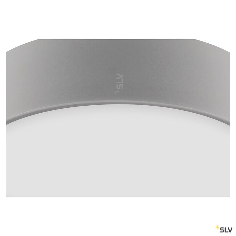SLV 1007318 MEDO® 30, wall- and ceiling-mounted light, round, 2700/3000/4000 K, 12 W, trailing-edge phase, 110°, grey