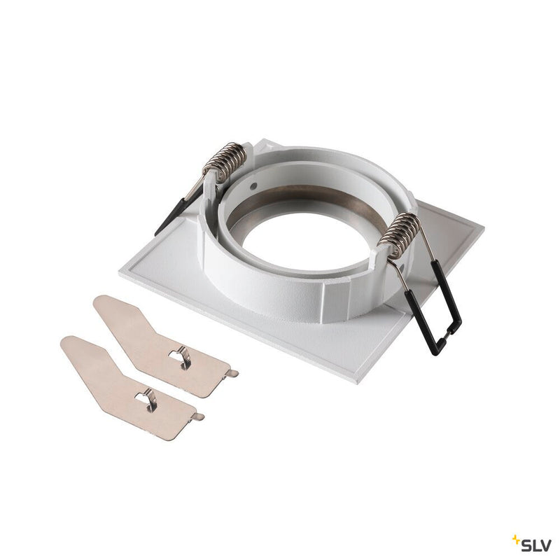 SLV 1007328 NEW TRIA® 68, ceiling installation ring, L: 8.2 W: 8.2 H: 2.6 cm, IP 20, white