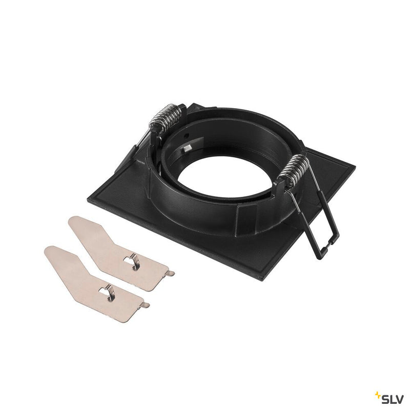 SLV 1007329 NEW TRIA® 68, ceiling installation ring, L: 8.2 W: 8.2 H: 2.6 cm, IP 20, black