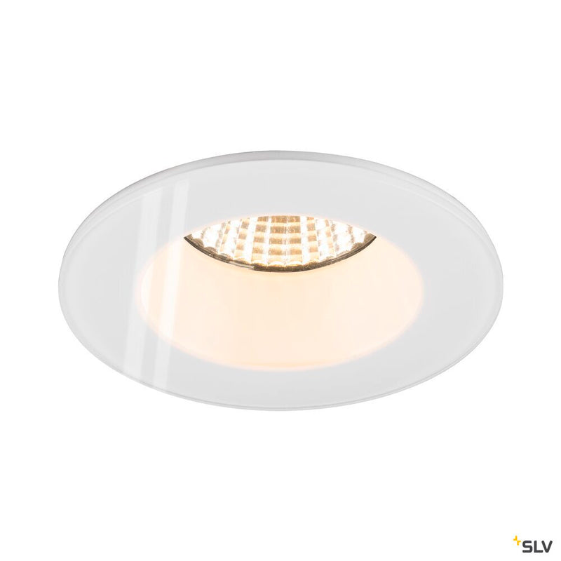 SLV 1007337 NEW TRIA® 68, ceiling installation ring, D: 8.3 H: 3.55 cm, IP 65, incl. glass, white