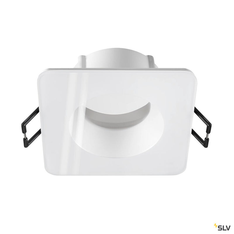 SLV 1007339 NEW TRIA® 68, ceiling installation ring, L: 8.3 W: 8.3 H: 3.55 cm, IP 65, incl. glass, white