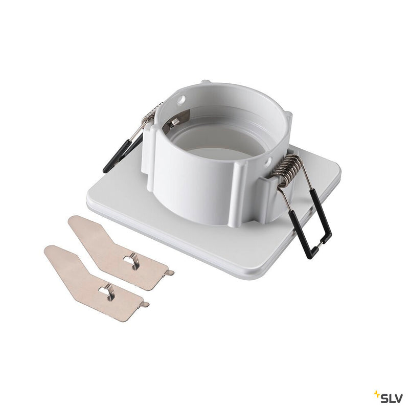 SLV 1007339 NEW TRIA® 68, ceiling installation ring, L: 8.3 W: 8.3 H: 3.55 cm, IP 65, incl. glass, white
