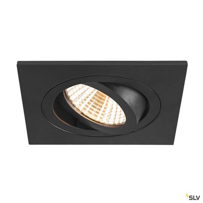 SLV 1007340 NEW TRIA® 75, ceiling installation ring, L: 9 W: 9 H: 2.6 cm, IP 20, black