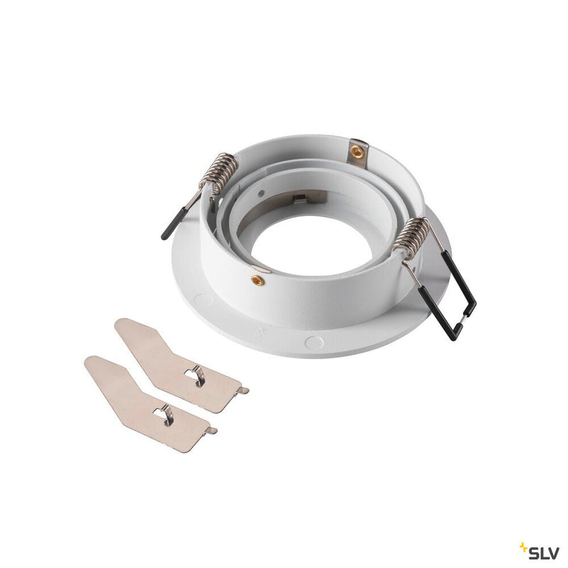 SLV 1007342 NEW TRIA® 75, ceiling installation ring, D: 9.3 H: 2.6 cm, IP 20, white
