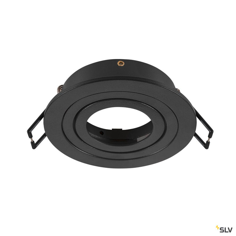 SLV 1007343 NEW TRIA® 75, ceiling installation ring, D: 9.3 H: 2.6 cm, IP 20, black