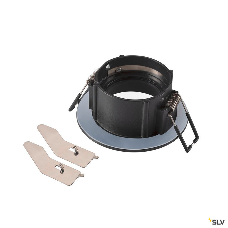 SLV 1007345 NEW TRIA® 68, ceiling installation ring, D: 8.2 H: 3.4 cm, IP 65, black