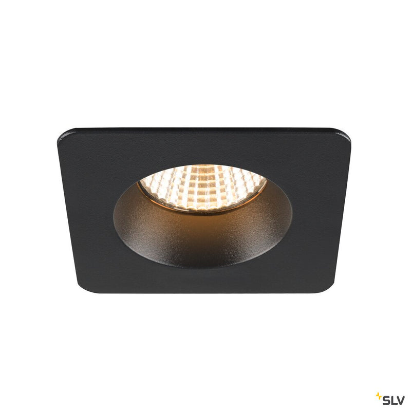 SLV 1007347 NEW TRIA® 68, ceiling installation ring, L: 8.2 W: 8.2 H: 3.4 cm, IP 65, black