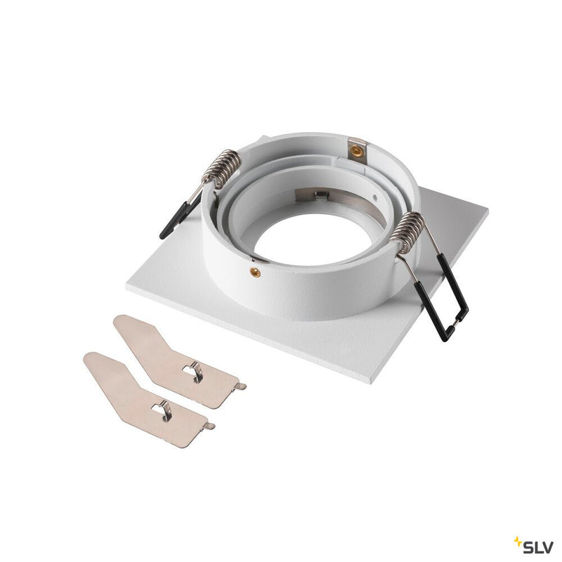 SLV 1007349 NEW TRIA® 75, ceiling installation ring, L: 9 W: 9 H: 2.6 cm, IP 20, white