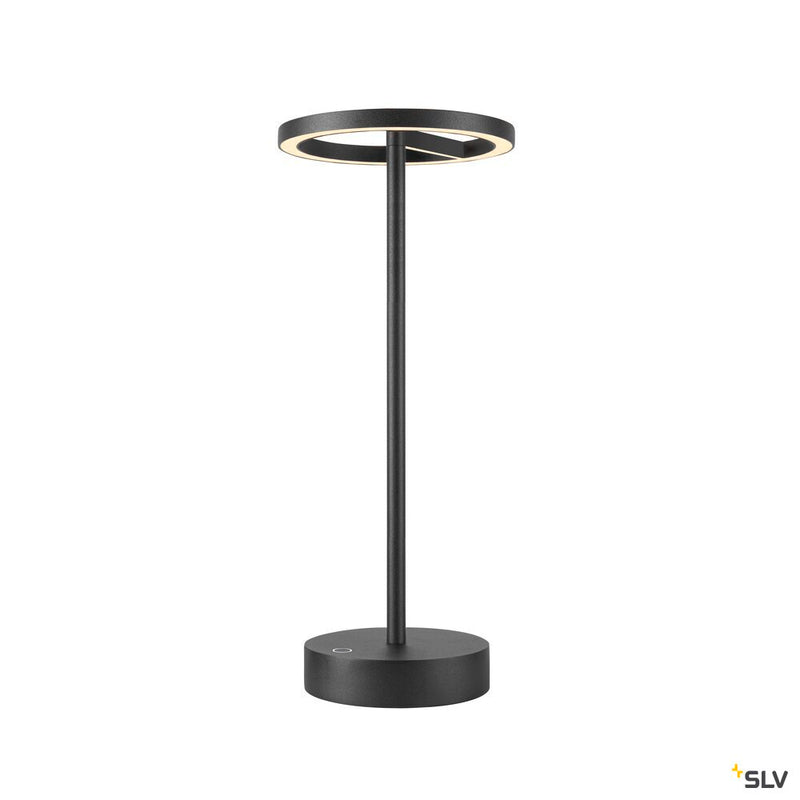 SLV 1007359 VINOLINA ONE, table lamp, battery, IP54, 2700 K, TOUCH, black