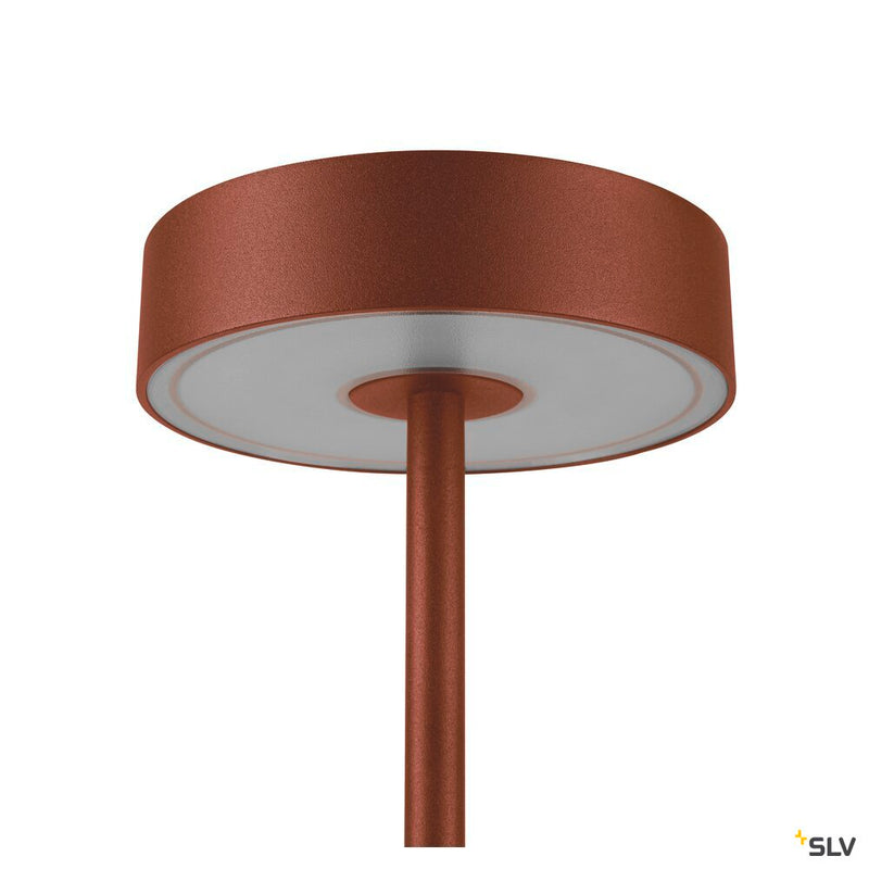 SLV 1007361 VINOLINA, table lamp, battery, IP54, 2700/3000 K, TOUCH, rust