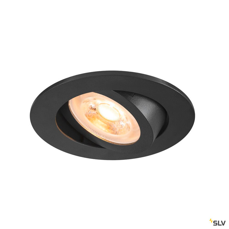 SLV 1007369 NEW TRIA® 68, recessed ceiling light, round, max. 10 W GU10, black