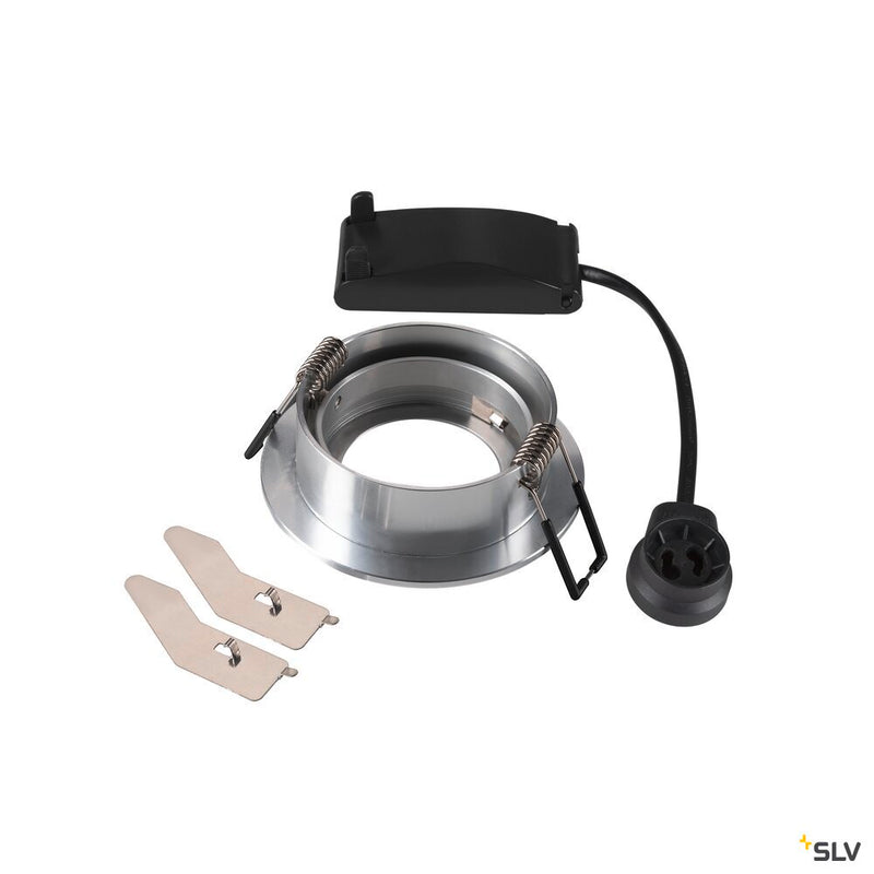 SLV 1007370 NEW TRIA® 68, recessed ceiling light, round, max. 10 W GU10, aluminium
