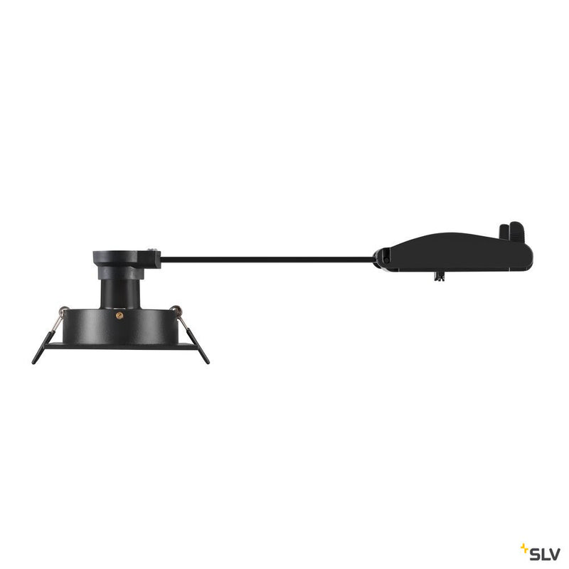 SLV 1007378 NEW TRIA® 75, recessed ceiling light, square, max. 10 W GU10, black