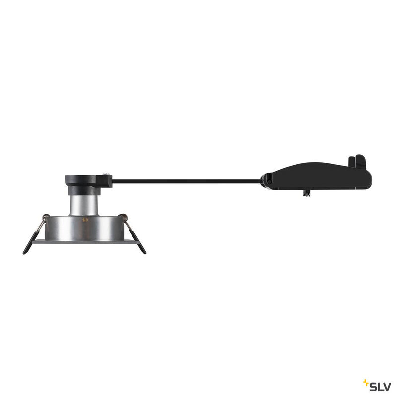 SLV 1007379 NEW TRIA® 75, recessed ceiling light, square, max. 10 W GU10, aluminium