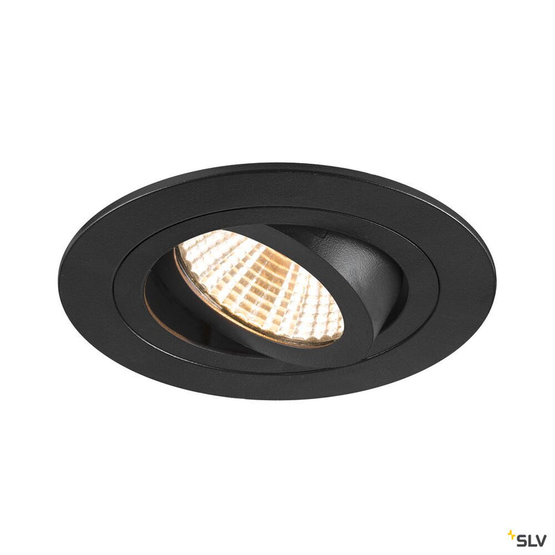 SLV 1007404 NEW TRIA® 75, recessed ceiling light, 3000 K, 38°, IP 20, round, black