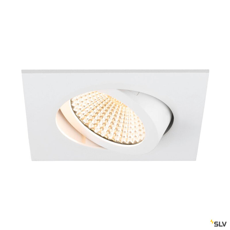 SLV 1007429 NEW TRIA® 68, recessed ceiling light, 1800-3000 K, 60°, IP 20, square, white