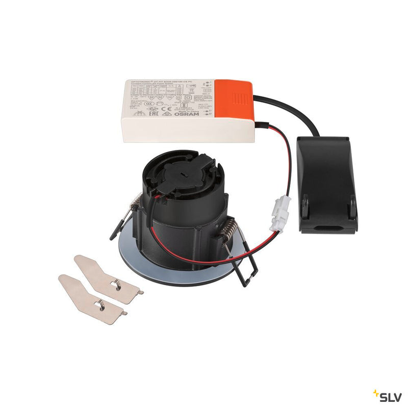 SLV 1007442 NEW TRIA® UNIVERSAL 68, recessed ceiling light, 2500/3000/4000 K, 38°, IP 20 / IP 65, round, black