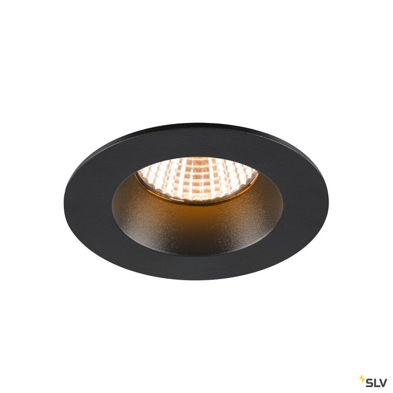 SLV 1007442 NEW TRIA® UNIVERSAL 68, recessed ceiling light, 2500/3000/4000 K, 38°, IP 20 / IP 65, round, black