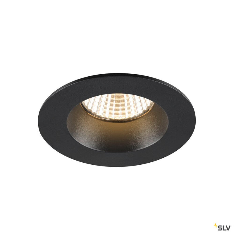 SLV 1007442 NEW TRIA® UNIVERSAL 68, recessed ceiling light, 2500/3000/4000 K, 38°, IP 20 / IP 65, round, black