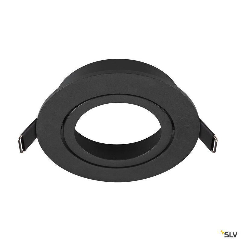 SLV 1007444 NEW TRIA® 95, ceiling installation ring, D: 11 H: 2.6 cm, IP 20, black