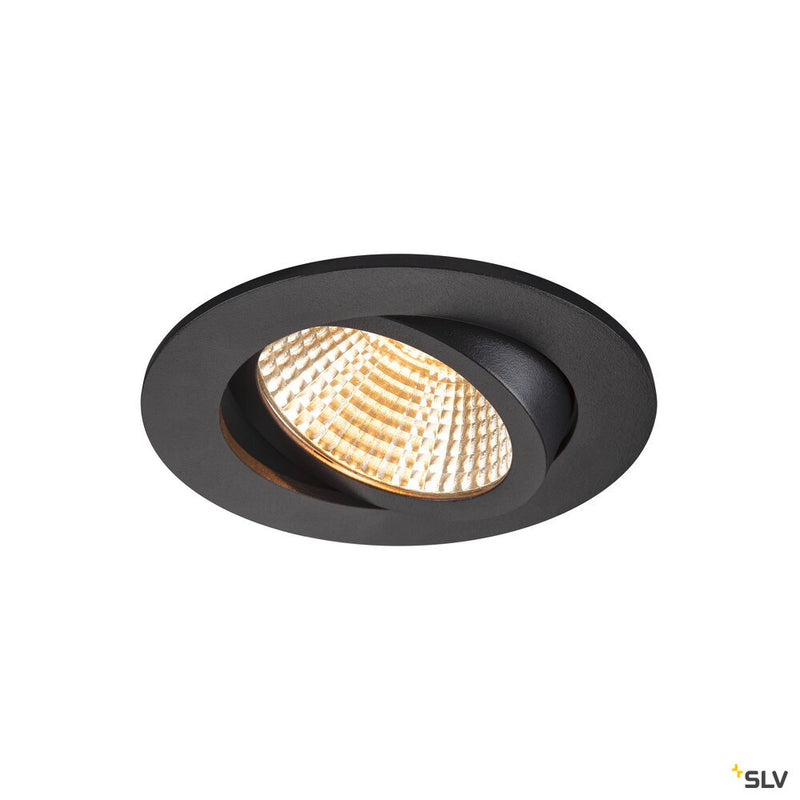 SLV 1007444 NEW TRIA® 95, ceiling installation ring, D: 11 H: 2.6 cm, IP 20, black