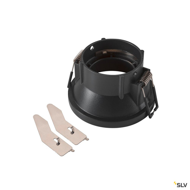 SLV 1007449 NEW TRIA® 75, ceiling installation ring, recessed, attachment, D: 8.2 H: 4.9 cm, IP 20, black