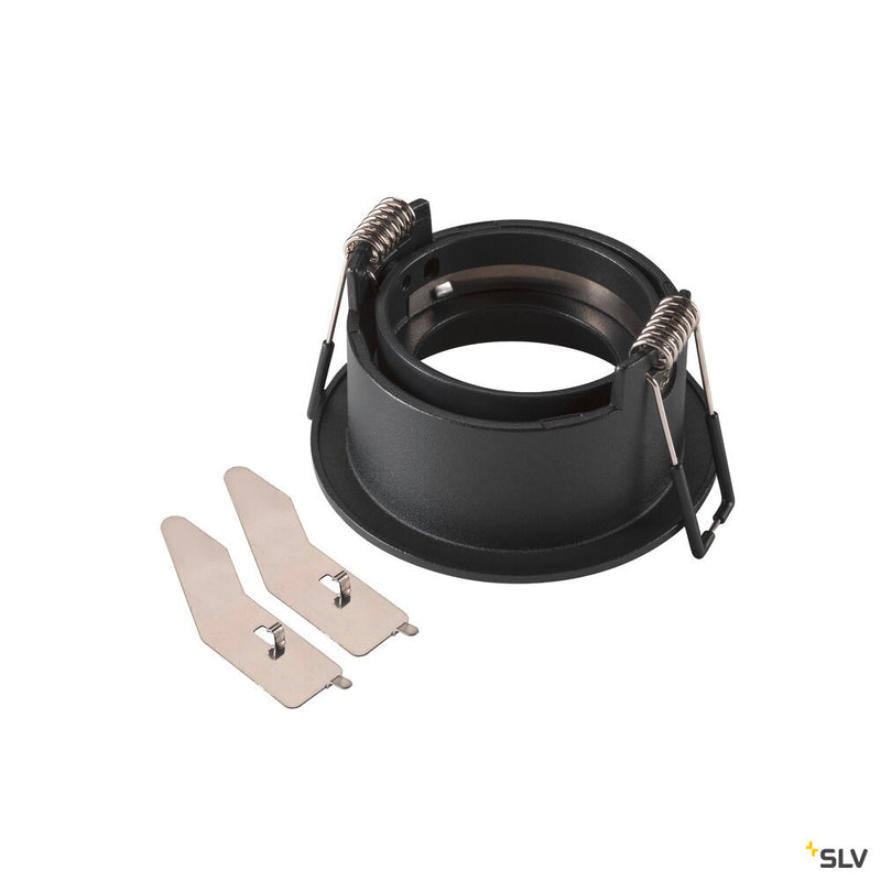 SLV 1007451 NEW TRIA® 68, ceiling installation ring, recessed, D: 8.2 H: 4.4 cm, IP 20, black