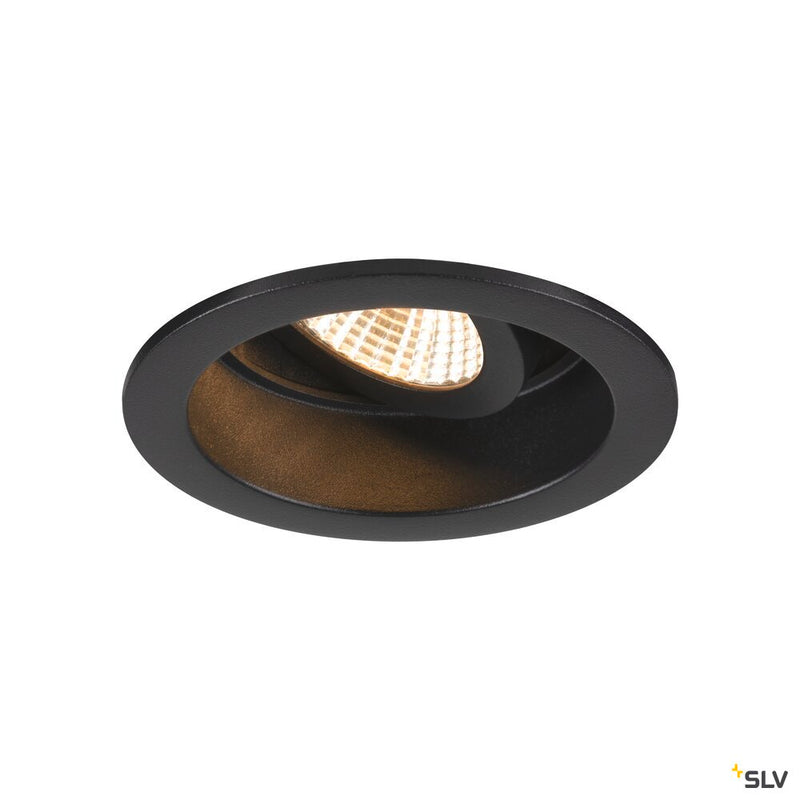 SLV 1007451 NEW TRIA® 68, ceiling installation ring, recessed, D: 8.2 H: 4.4 cm, IP 20, black