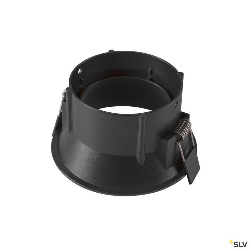 SLV 1007452 NEW TRIA® 95, ceiling installation ring, recessed, D: 10.3 H: 5.5 cm, IP 20, black