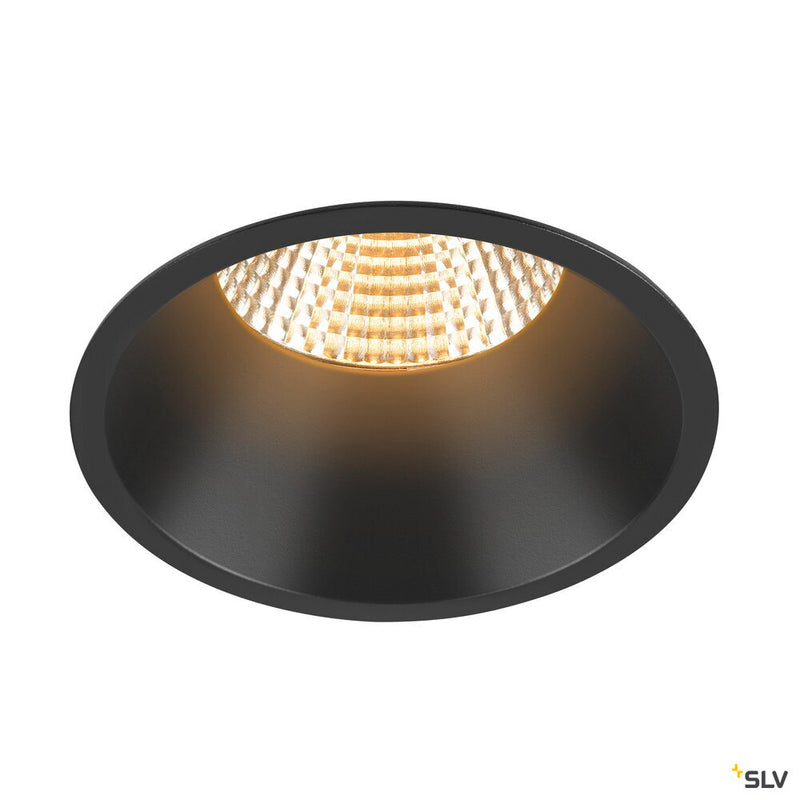 SLV 1007452 NEW TRIA® 95, ceiling installation ring, recessed, D: 10.3 H: 5.5 cm, IP 20, black