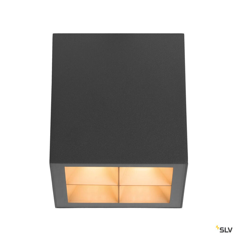 SLV 1007461 S-CUBE, ceiling-mounted light, 2700/3000 K, 15 W, PHASE, 80°, anthracite