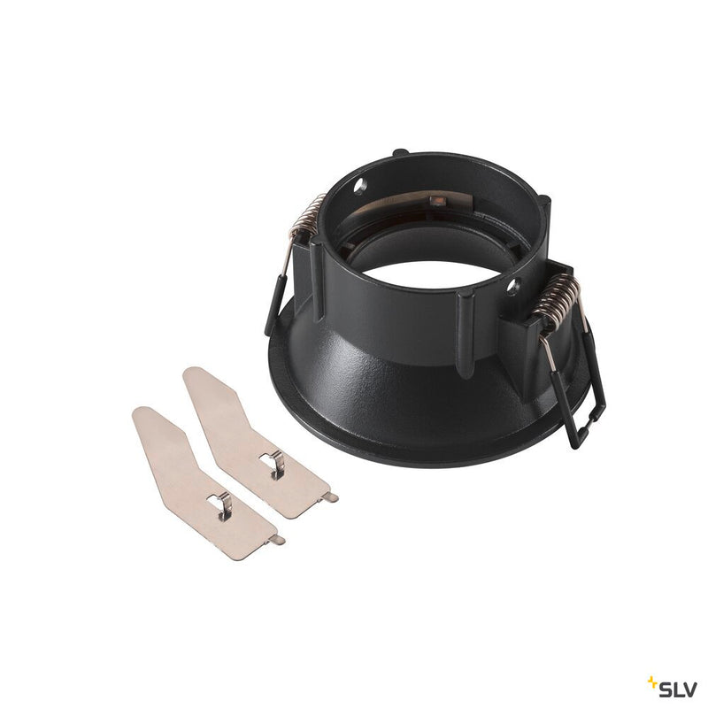 SLV 1007488 NEW TRIA® 75, ceiling installation ring, recessed, D: 8.2 H: 4.3 cm, IP 20, black