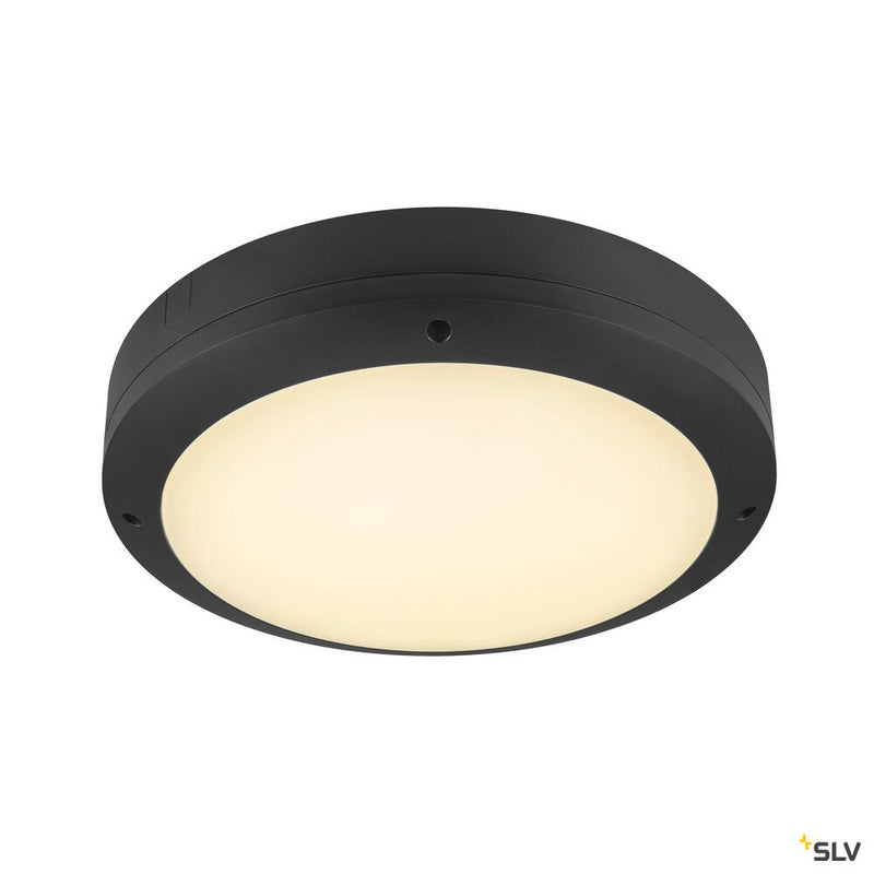 SLV 1007515 OUTDOOR BULKHEAD V 360, SENSOR 20W 830/840/856 IP65 IK10, black