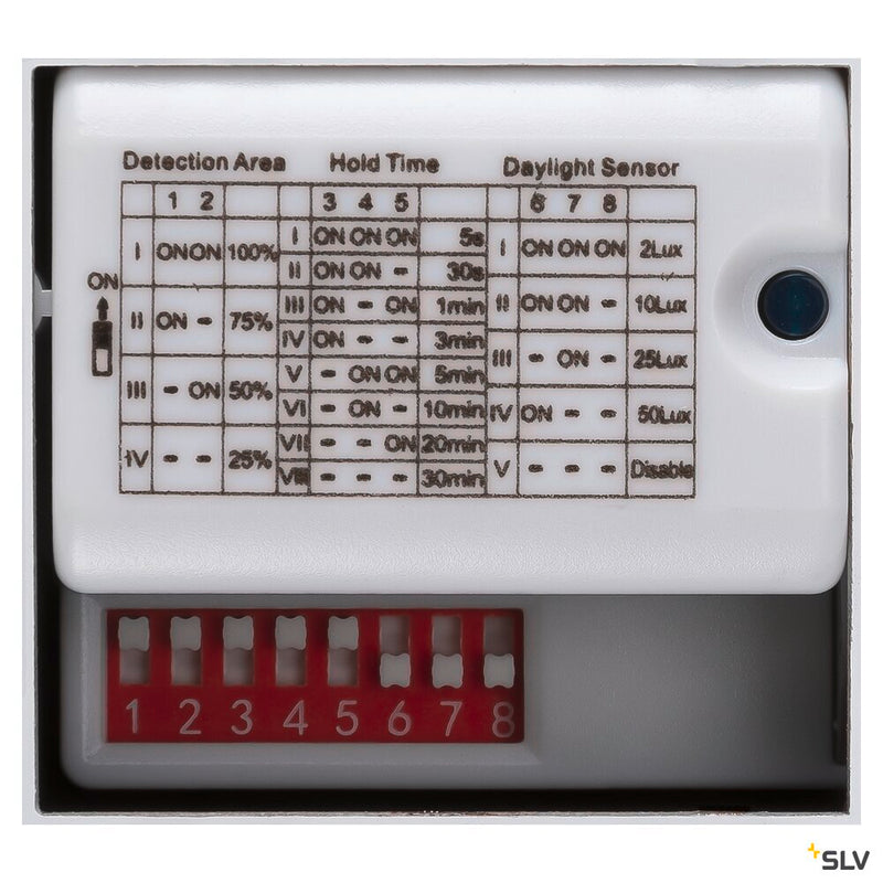 SLV 1007515 OUTDOOR BULKHEAD V 360, SENSOR 20W 830/840/856 IP65 IK10, black
