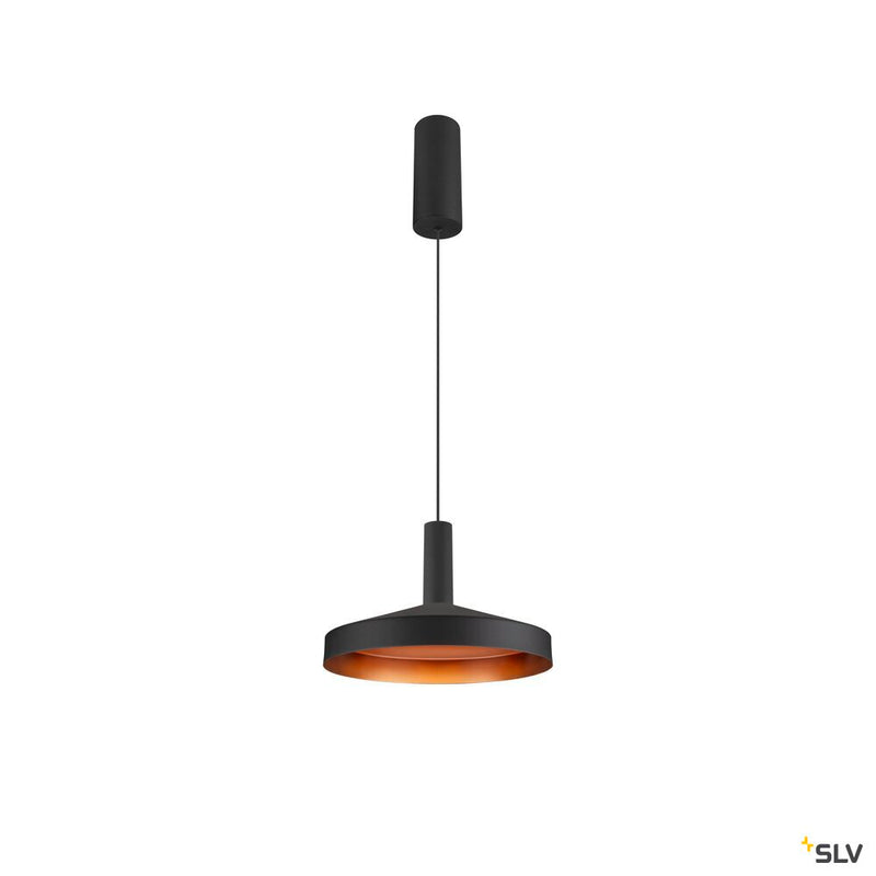 SLV 1007518 LALU®, pendant light, Led Base, Mix&Match, 150 cm, 9.5 W, 3000 K, PHASE, black