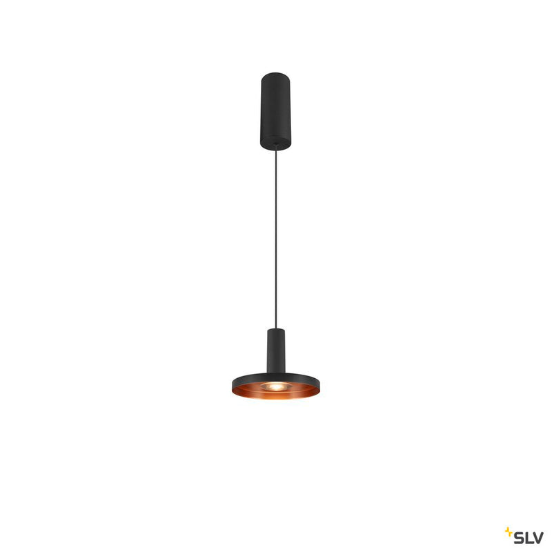 SLV 1007518 LALU®, pendant light, Led Base, Mix&Match, 150 cm, 9.5 W, 3000 K, PHASE, black