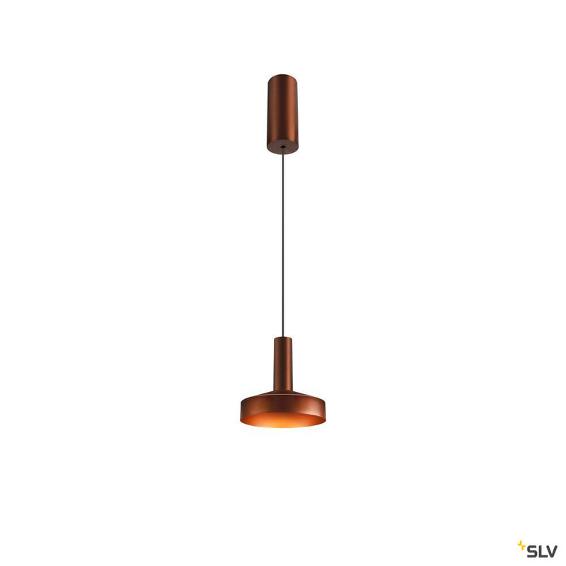SLV 1007520 LALU®, pendant light, Led Base, Mix&Match, 150 cm, 9.5 W, 3000 K, PHASE, bronze