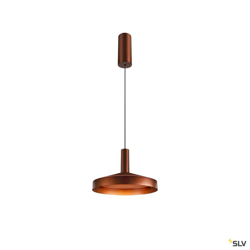 SLV 1007520 LALU®, pendant light, Led Base, Mix&Match, 150 cm, 9.5 W, 3000 K, PHASE, bronze